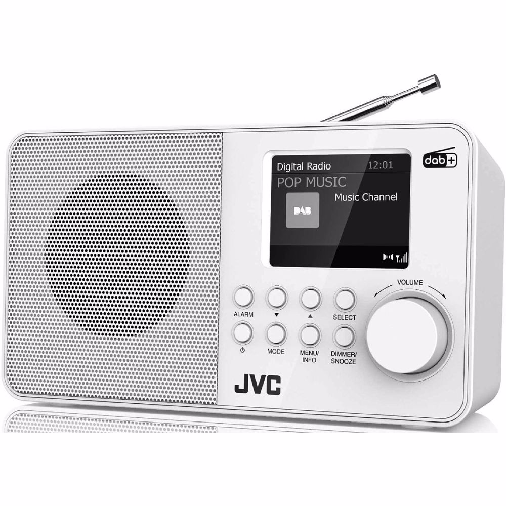 scheerapparaat Land blaas gat JVC DAB radio F39W-DAB (White) - Beryl Media